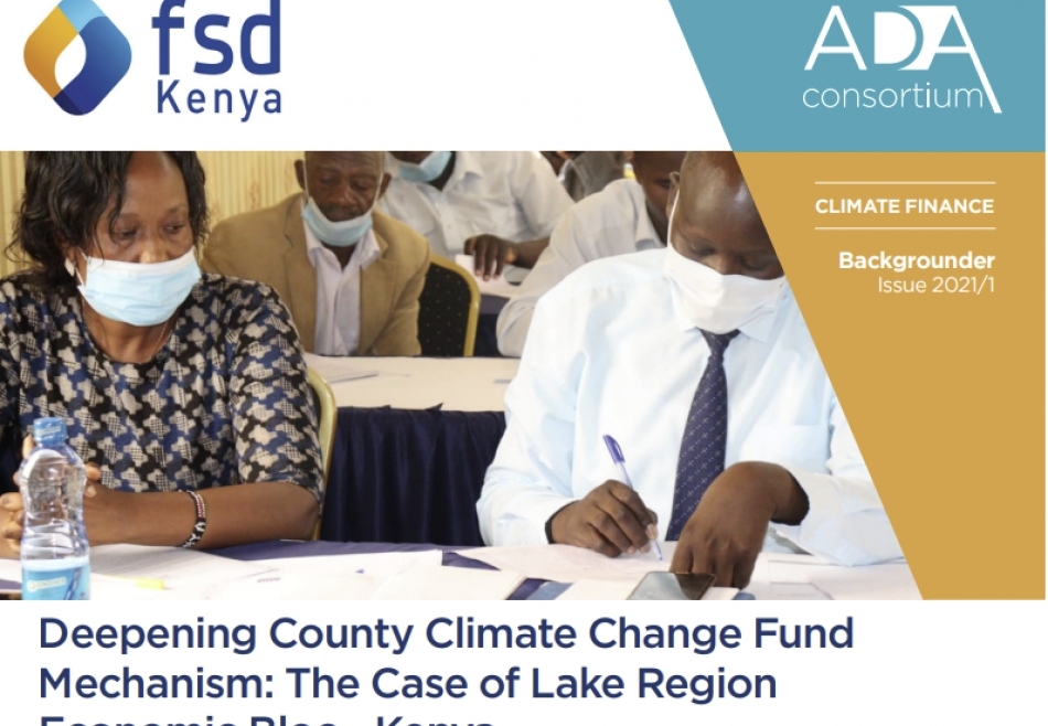 Deepening County Climate Change Fund Mechanism