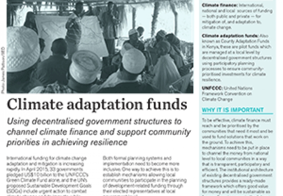 Climate Adaptation Fund