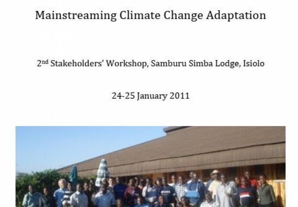 Mainstreaming Climate Change Adaptation