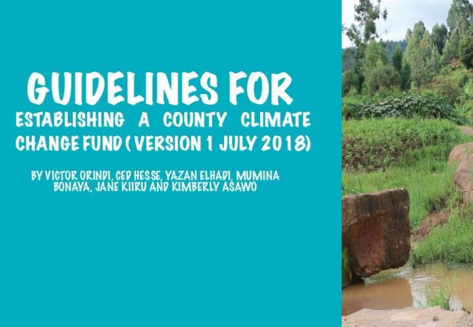 Guideline on Establishing County Climate Change Fund